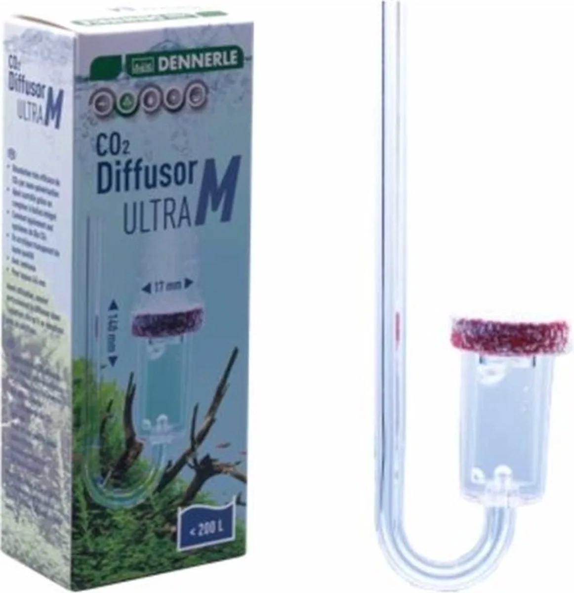 CO2 Diffusor Ultra M - 200l de Dennerle en Transparent – photo produit