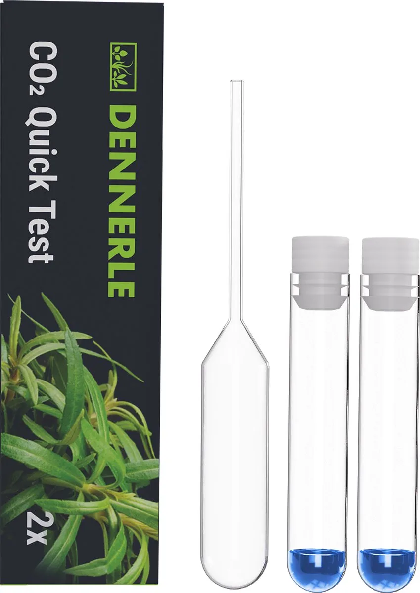 CO2 QuickTest, Watertestset, Koolstofdioxide (CO2), 2 stuk(s) by Dennerle in Transparent – product photo