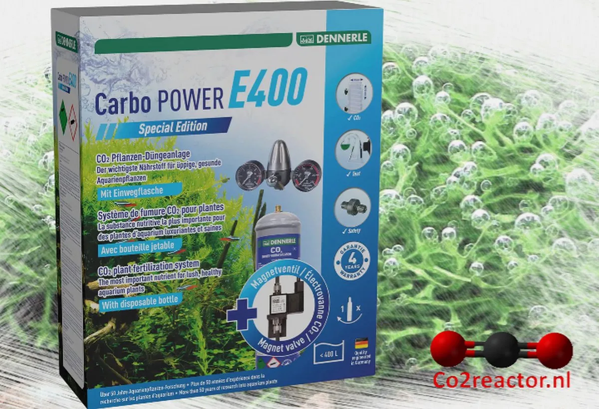 CO2 Wegwerp Carbo Power E400 Special Edition de Dennerle en Gris – photo produit