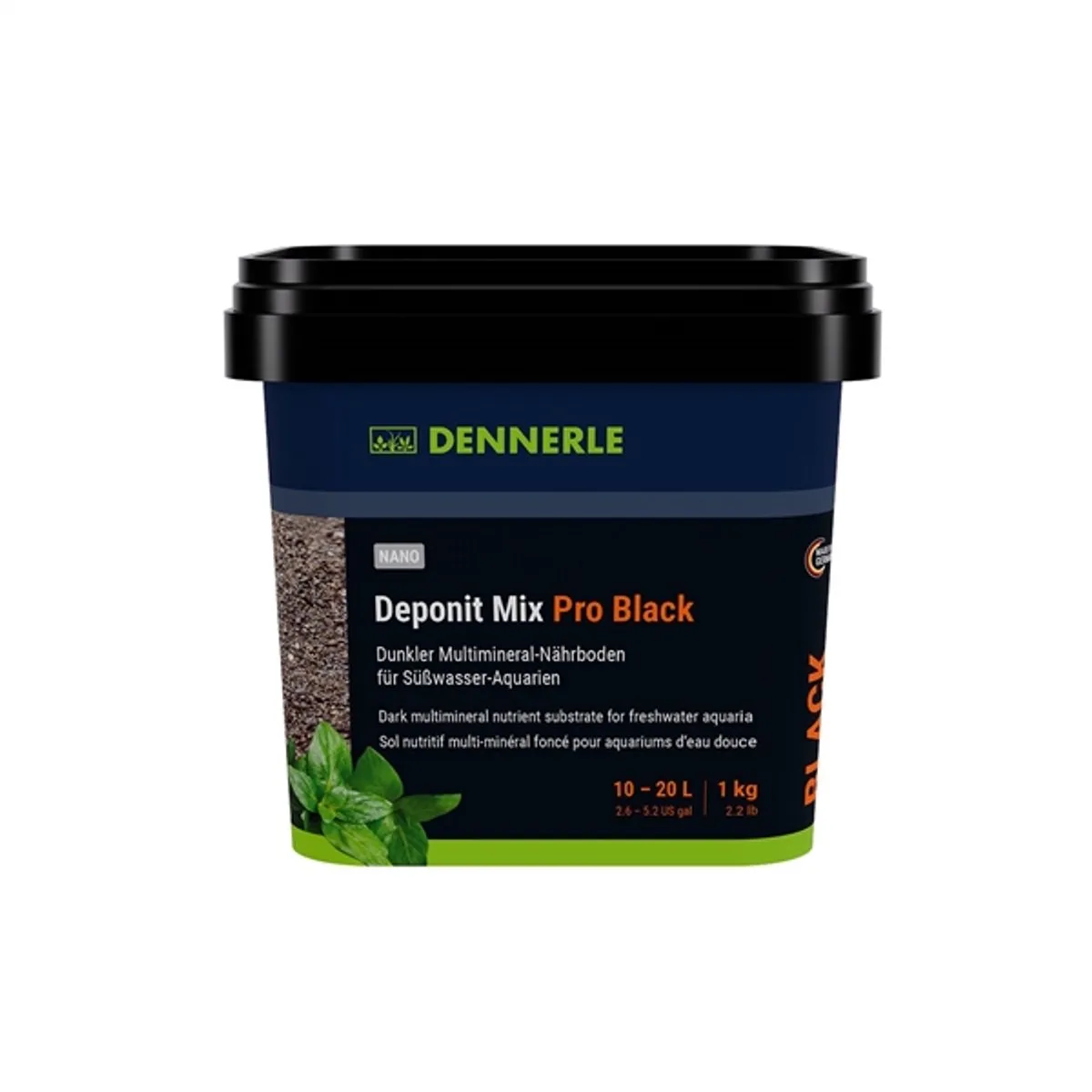 DEPONITMIX PRO BLACK 1 KG från Dennerle i Svart – produktbild