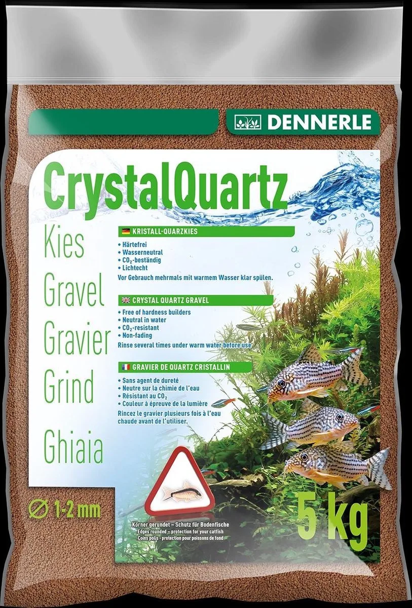 Kristal Kwartsgrind Reebruin - Inhoud: 10 kilo van Dennerle in Bruin – productfoto