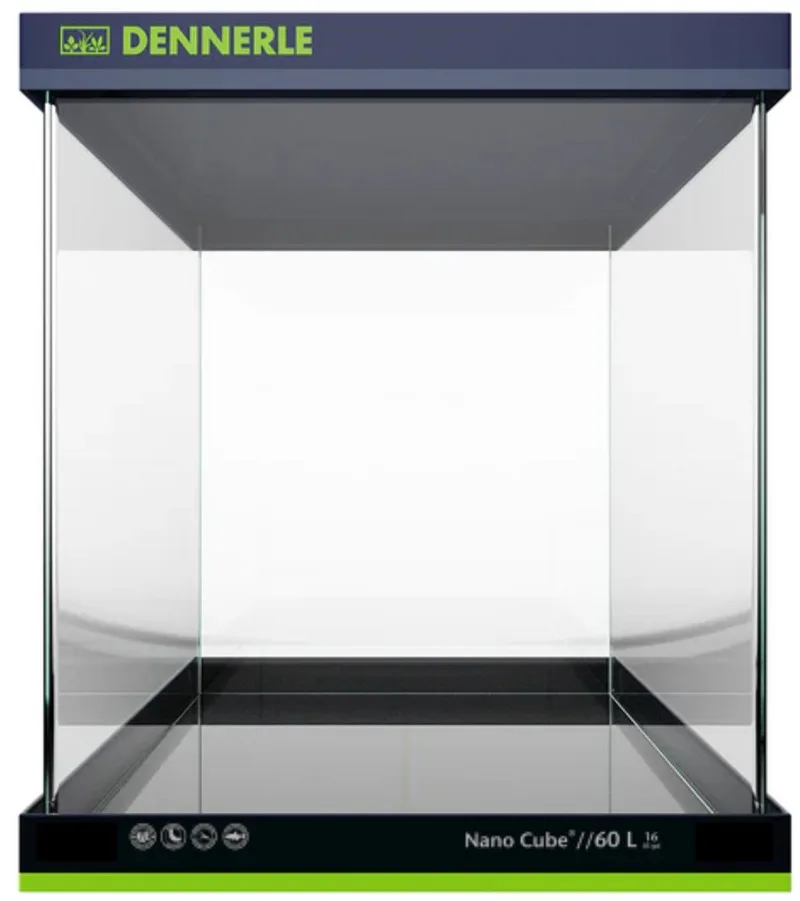 Nano Cube Aquarium - Glazen aquariumtank 60 Liter de Dennerle en Noir – photo produit