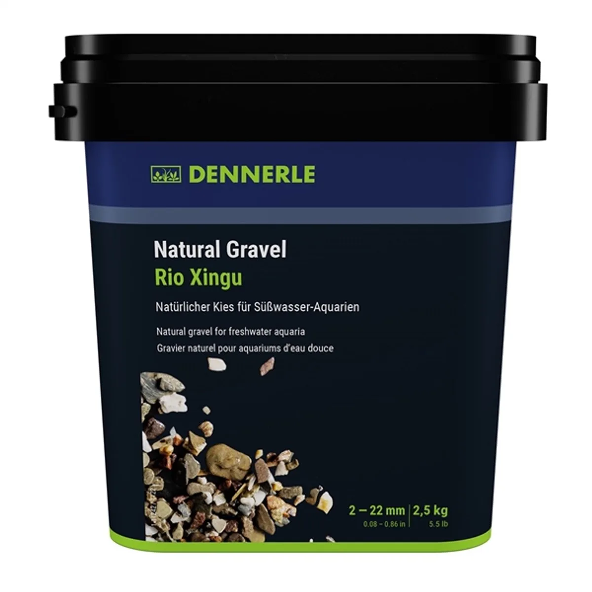 Natural Gramavel Rio Xingu aquariumgrind 2-22 mm | 500 g of 2,5 kg 2-22MM - 2,5KG van Dennerle in Beige – productfoto