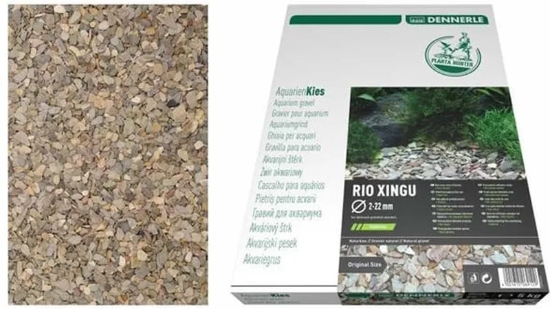 Plantahunter Rio Xingu natuurgrind - Inhoud: 5 Kilo - Aquarium grind by Dennerle in Grey – product photo