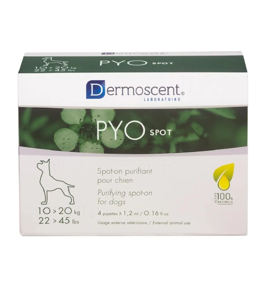 PYOspot hond 10 - 20 kg 4 pipetten by Dermoscent – product photo