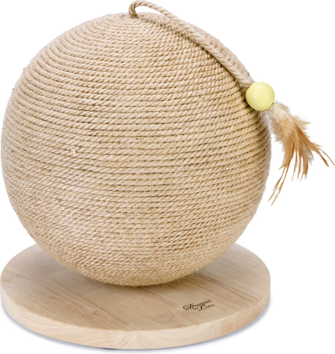 Balty Krabbol - Krabpaal - Hout - XL - 30x30x31,5 cm från Designed by Lotte i Brun – produktbild