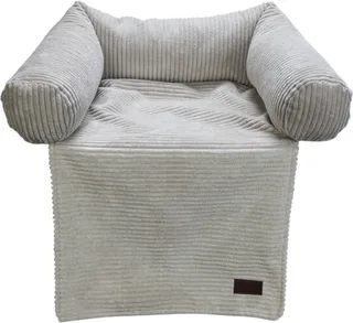 Bankkussen Ribbed - Hondenkussen - Licht Grijs - 50x50x30 cm by Designed by Lotte in Light grey – product photo 1 of 3