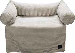 Bankkussen Ribbed - Hondenkussen - Licht Grijs - 70x50 cm by Designed by Lotte in Light grey – product photo 1 of 2