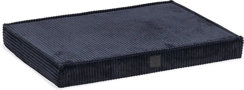 Benchkussen Ribbed - Hondenkussen - Orthopedisch - Ribbed stof - 76x53x8 cm de Designed by Lotte en Anthracite – photo produit