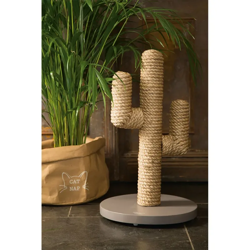 Cactus Krabpaal voor katten - Krabpaal hout - 3 paaltjes - 35x35x60 cm de Designed by Lotte en Taupe – photo produit 3 sur 5