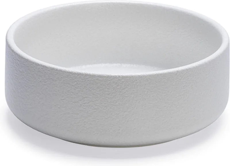 Eetbak Lojs - Voerbak Hond - Drinkbak - Keramiek - 18x18x7 cm - 1200 ml by Designed by Lotte in White – product photo