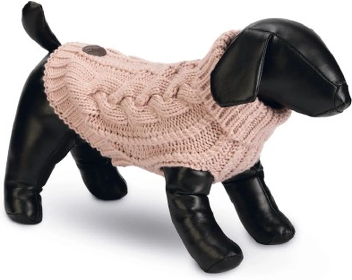 Hundesweater Haida Rosa - XXL - 40 cm von Designed by Lotte in Rosa – Produktfoto