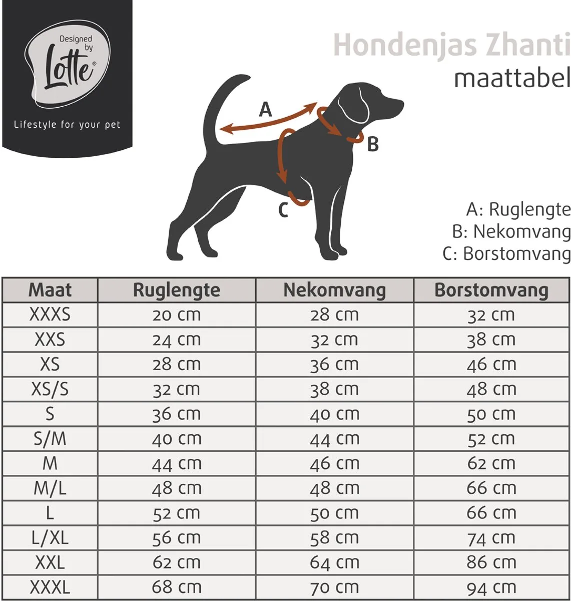 Hondenjas Zhanti - 68 cm de Designed by Lotte en Vert – photo produit