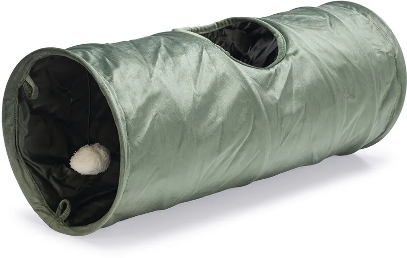 Kattentunnel Cylla - Kattenspeelgoed - 65x25x25 cm by Designed by Lotte in Green – product photo