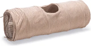Kattentunnel Ribbed - Kattenspeelgoed - 25x25x75 cm von Designed by Lotte in Rosa – Produktfoto 1 von 2