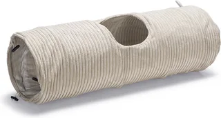 Kattentunnel Ribbed - Kattenspeelgoed - Lichtgrijs - 25x25x75 cm von Designed by Lotte in Hellgrau – Produktfoto 1 von 2