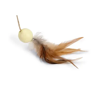 Krabbol Wiggly - Krabpaal - Kattenspeelgoed - Kat - Hout - 29,5x29,5x20 by Designed by Lotte in Cream – product photo 2 of 2