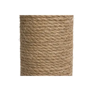 Krabpaal Ribbed - Incl speeltje - Ribbed stof/jute - 35x35x50 cm de Designed by Lotte en Anthracite – photo produit 5 sur 5