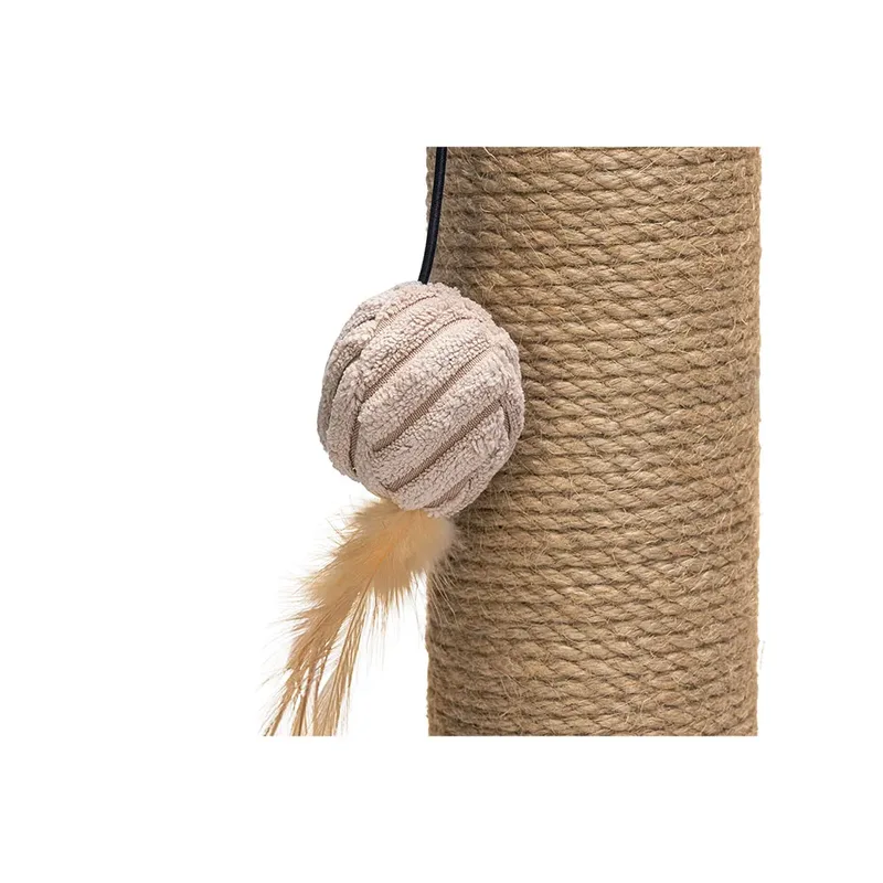 Krabpaal Ribbed - Incl speeltje - Ribbed stof/jute - 35x35x50 cm von Designed by Lotte in Rosa – Produktfoto 3 von 5