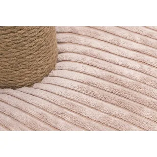 Krabpaal Ribbed - Incl speeltje - Ribbed stof/jute - 35x35x50 cm von Designed by Lotte in Rosa – Produktfoto 4 von 5