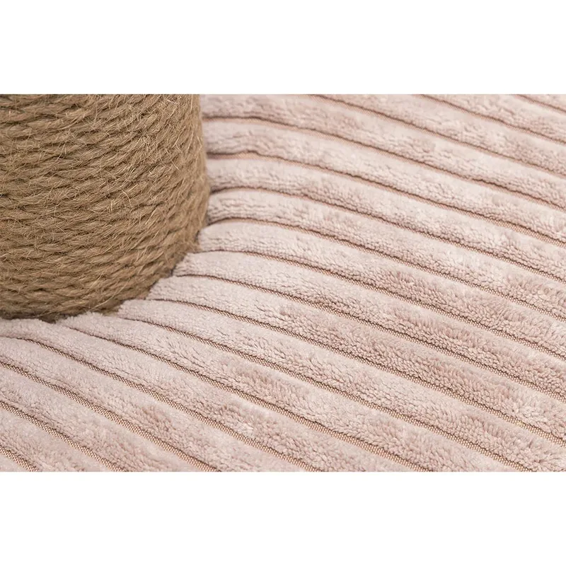 Krabpaal Ribbed - Incl speeltje - Ribbed stof/jute - 35x35x50 cm von Designed by Lotte in Rosa – Produktfoto 4 von 5
