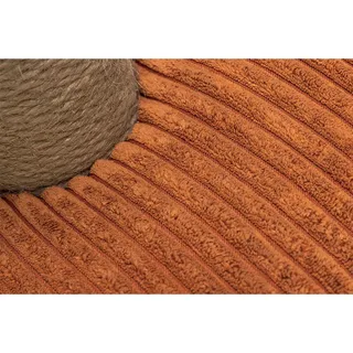 Krabpaal Ribbed - Incl speeltje - Ribbed stof/jute - 35x35x50 cm by Designed by Lotte in Terracotta – product photo 5 of 5