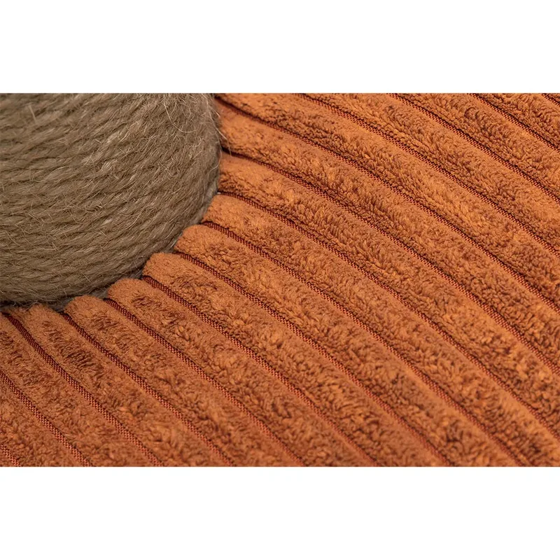 Krabpaal Ribbed - Incl speeltje - Ribbed stof/jute - 35x35x50 cm by Designed by Lotte in Terracotta – product photo 5 of 5