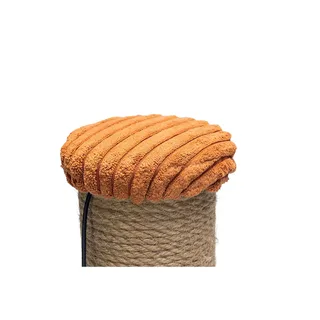 Krabpaal Ribbed - Incl speeltje - Ribbed stof/jute - 35x35x50 cm by Designed by Lotte in Terracotta – product photo 2 of 5