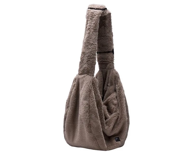 Laki Draagtas Hond - Hondentas - Voor kleine honden - Verstelbare draagzak - 48x20x35 cm by Designed by Lotte in Taupe – product photo 2 of 5