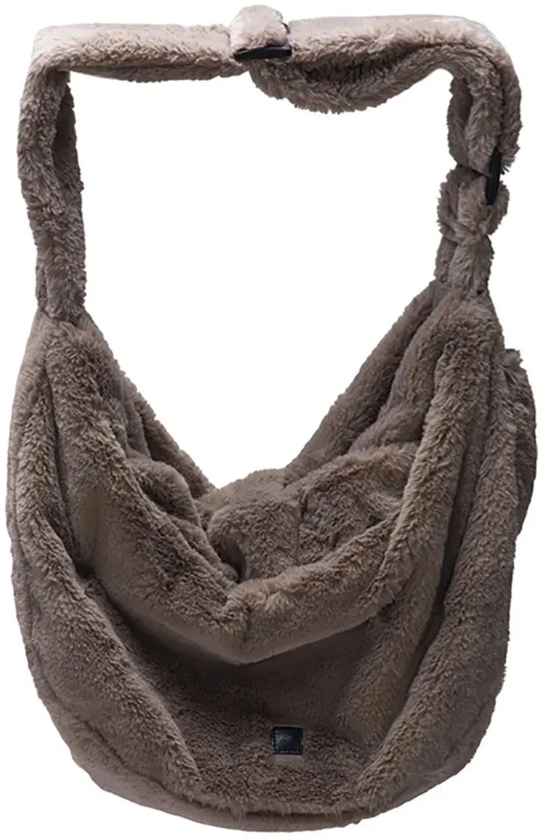 Laki Draagtas Hond - Hondentas - Voor kleine honden - Verstelbare draagzak - 48x20x35 cm by Designed by Lotte in Taupe – product photo 1 of 5