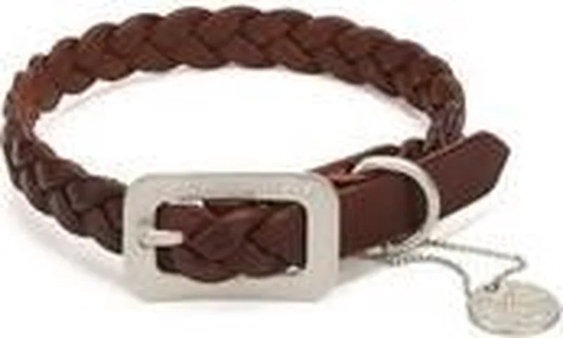 Leren halsband fra Designed by Lotte i Brun – produktbillede