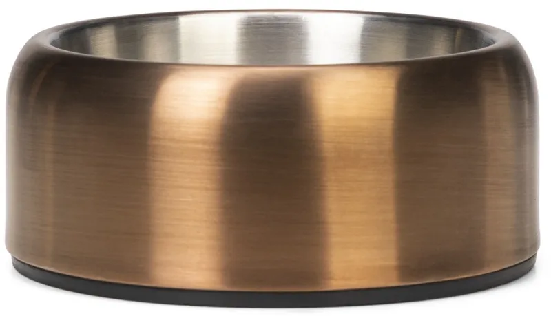 Noar Voerbak Hond - Eetbak/Drinkbak - Vaatwasserproof - Anti-slip - RVS - 470ml de Designed by Lotte en Bronze – photo produit