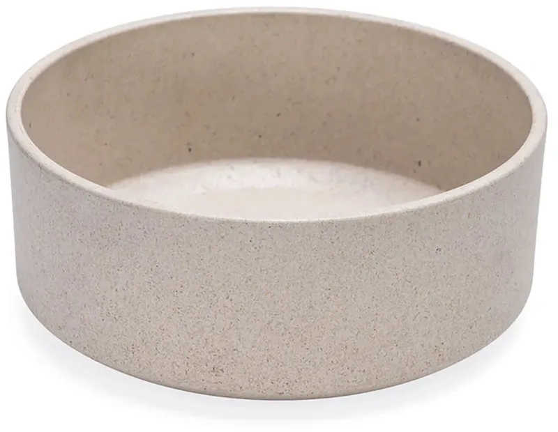 Noor Voerbak Hond - Eetbak/Drinkbak - Vaatwasserbestendig - Bamboe - 21 cm de Designed by Lotte en Beige – photo produit