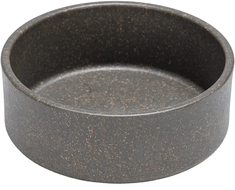 Noor Voerbak Hond - Eetbak/Drinkbak - Vaatwasserbestendig - Bamboe - 14 cm by Designed by Lotte in Grey – product photo