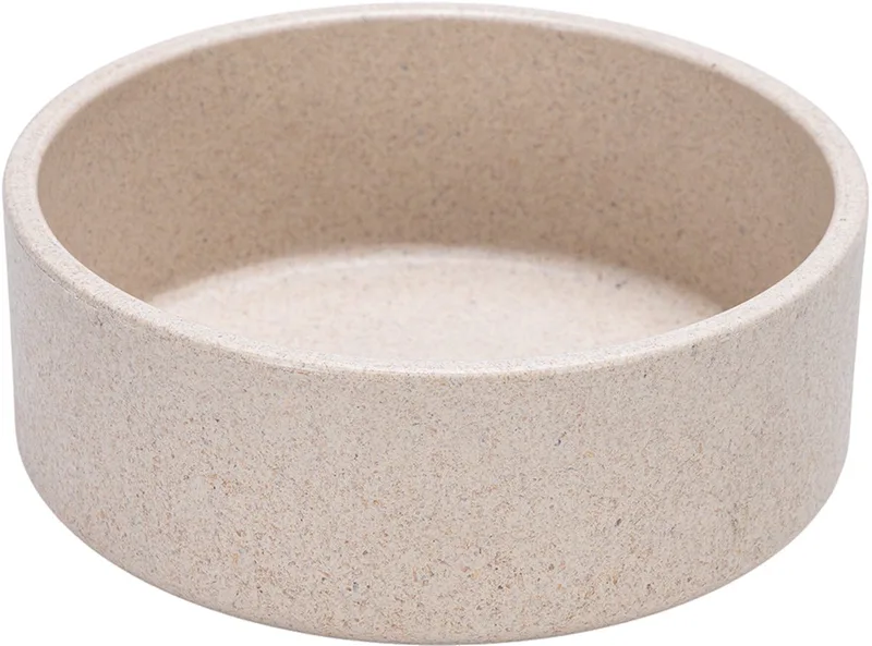 Noor Voerbak Hond - Eetbak/Drinkbak - Vaatwasserbestendig - Bamboe - 12 cm von Designed by Lotte in Beige – Produktfoto 1 von 4