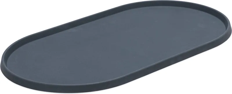 Oona Placemat Hond/Kat - Placemat voerbak - Vaatwasserbestendig - Silicone - 45x25x1,5 cm by Designed by Lotte in Anthracite – product photo