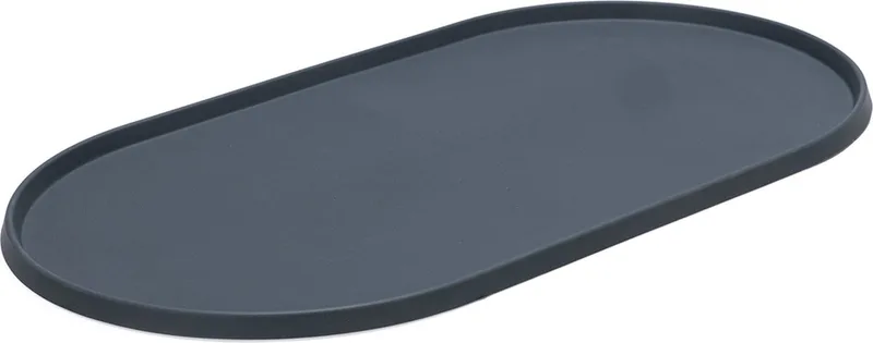 Oona Placemat Hond/Kat - Placemat voerbak - Vaatwasserbestendig - Silicone - 55x30x1,7 cm by Designed by Lotte in Anthracite – product photo