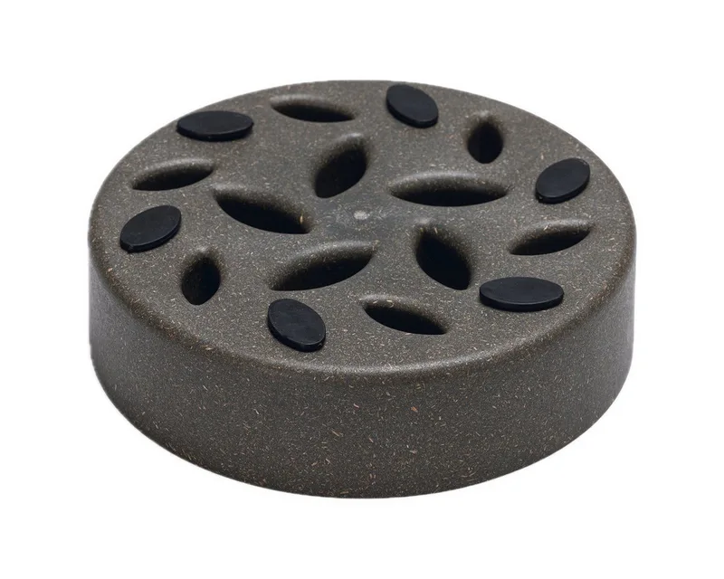 Pom Antischrokbak Hond - Slow feeder hond - Voerbak - Vaatwasserbestendig - Bamboe - 800 ml fra Designed by Lotte i Grå – produktbillede 4 af 4