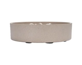 Pom Antischrokbak Hond - Slow feeder hond - Voerbak - Vaatwasserbestendig - Bamboe - 1430 ml by Designed by Lotte in Beige – product photo 3 of 4