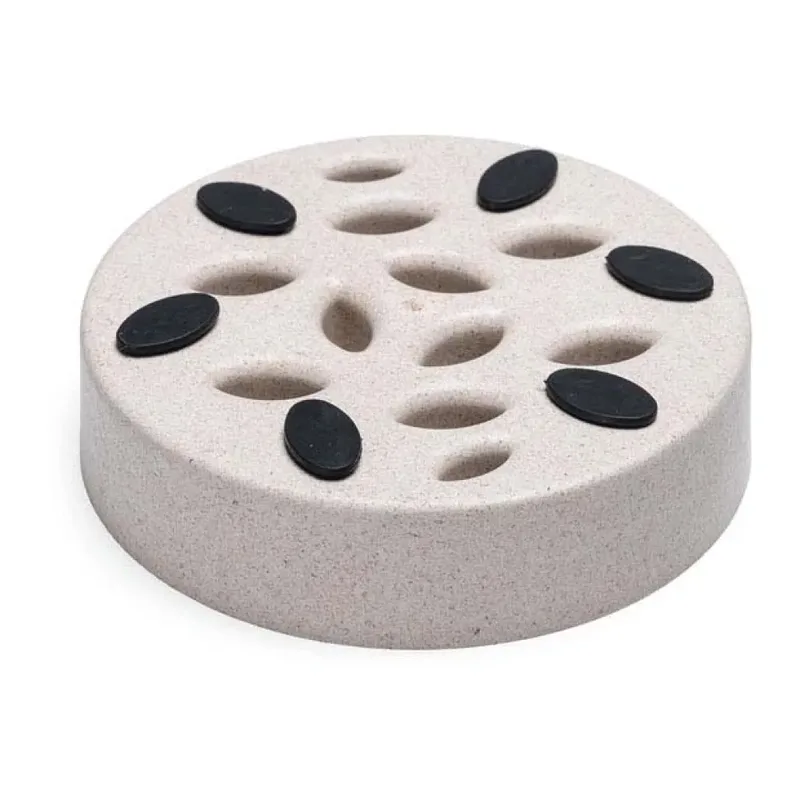 Pom Antischrokbak Kat - Slowfeeder kat - Voerbak - Vaatwasserbestendig - Bamboe - 410 ml by Designed by Lotte in Beige – product photo 2 of 3