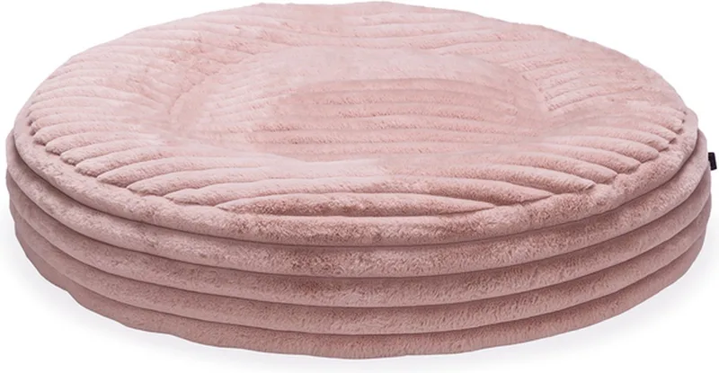 Reza - Hondenkussen - Dikke ribstof - Rond - 95x95x20 cm by Designed by Lotte in Pink – product photo