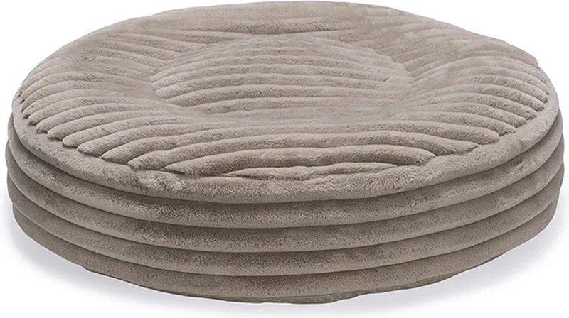 Reza - Hondenkussen - Rond - 80x80x20 cm de Designed by Lotte en Beige – photo produit