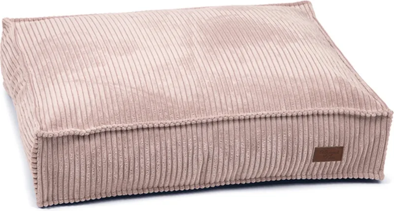 Ribbed - Hondenkussen - 70 x 55 cm - Hond by Designed by Lotte in Pink – product photo