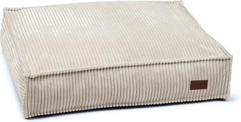 Ribbed - Hondenkussen - Lichtgrijs - 70x55x15 cm by Designed by Lotte in Grey – product photo