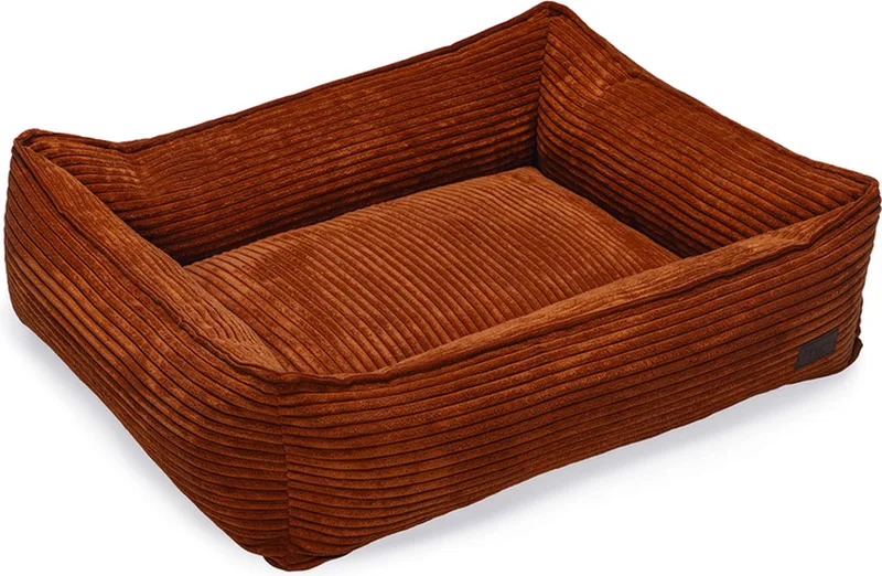 Ribbed - Hondenmand - 80x70x22 cm by Designed by Lotte in Terracotta – product photo