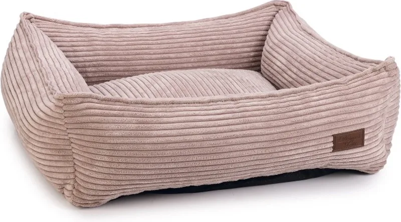 Ribbed - Hondenmand - Roze - 65x60x20 cm von Designed by Lotte in Schwarz – Produktfoto