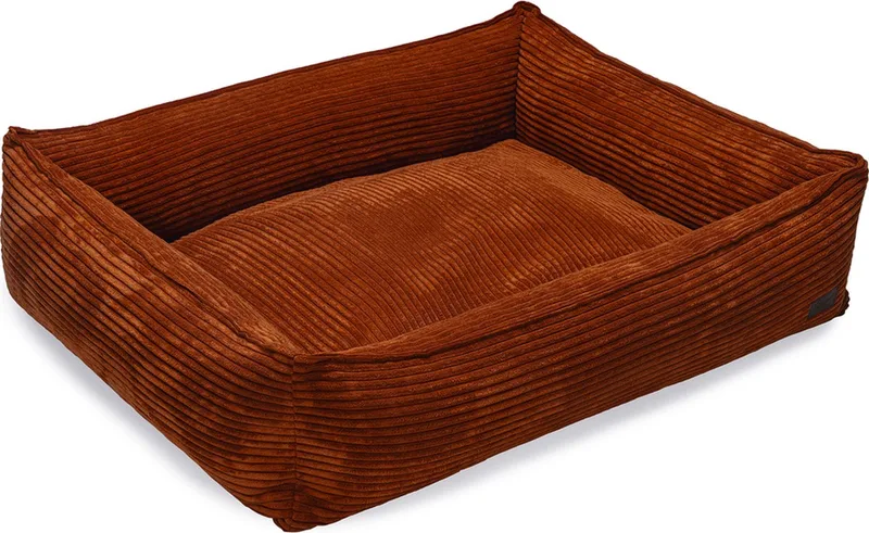 Ribbed - Hondenmand - Terracotta - 95x80x23 cm de Designed by Lotte en Terracotte – photo produit
