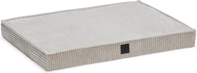 Ribbed - Orthopedisch Benchkussen - Hondenkussen - 76x53x8 cm by Designed by Lotte in Light grey – product photo