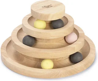 Speeltoren Mia - Kattenspeelgoed - Hout - 26x26x14,5 cm von Designed by Lotte in Braun – Produktfoto 1 von 5