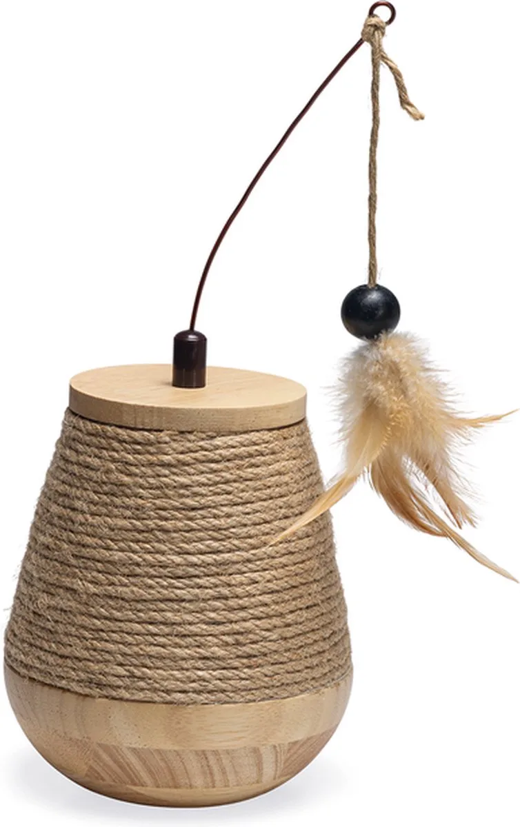 Tuimel Mae - Kattenspeelgoed - 15x15x18 cm de Designed by Lotte en Hout – photo produit